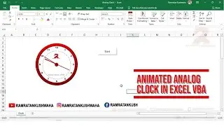How to create Animated analog clock in Excel VBA