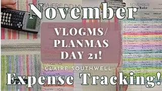 November Expense Tracking | The Budget Mom Budget by Paycheck Planner | VLOGMAS / PLANMAS DAY 21!