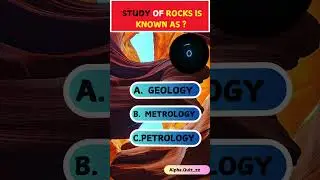 What is the Study of Rocks? 🪨🔎🌍🧑&zwj;🔬📚  #alphaquiz #trivia #studyofrocks #quiztime