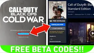 HOW TO GET *FREE* COD: COLD WAR BETA CODES!!