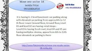 wave one sector 18 noida office space resale 9910006454