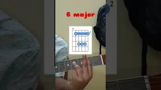 B major guitar chord beginner| beginner guitar chord|#guitar#guitarnotes#majorchords#guitartutorial