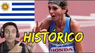Julia Peternain de URUGUAY medalla de Bronce el el Campeonato Mundial de Atletismo en Marat&oacute;n