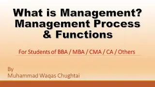 What is Management? | Four Functions of Management | Management Process