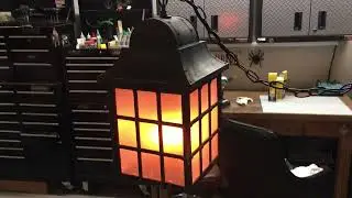 Rescued old world light from trash, refabbed