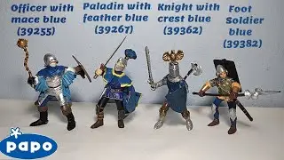 Papo Officer w/mace(39255),Paladin w/feather(39267),Knight w/crest(39362), Foot Soldier(39382)Review
