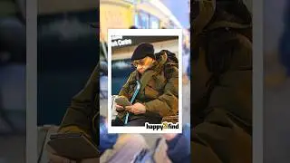 hoping he is happy now 💛#happy2find #candidphoto #wholesome #subwayart #happiness