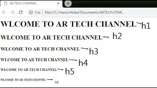 html code with headings