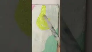Painting boho art on canvas
