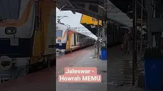 Jaleswar-Howrah MEMU departing from Hijli