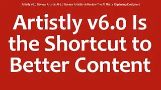 Artistly v6.0 Review Artistly AI 6.0 Review Artistly v6 Review The AI That&rsquo;s Replacing Designers