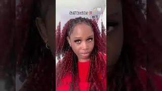 Self Braided 💯 #relatable #hairstyle