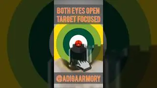 Handgun Aiming & Sight Picture: One Eye vs Two Eyes; Front Sight Aiming vs Point Shooting #gunsafety