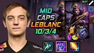 LeBlanc Mid Build Caps Luden's Tempest Fleet Footwork - LOL EUW Challenger Patch 13.17