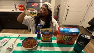 Ultimate Food Bowl: Beef & Sausage Chili, Ritz Crackers & Honey Bourbon