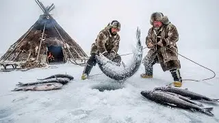 7000kg Wolf and Big Fish Hunt in &minus;71&deg;C Ice Age | Feeding an Entire Frozen Village | Extreme Survival