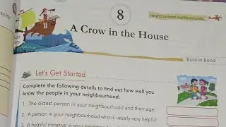 A crow in the house class 4 question and answers#engaging english# English literature class4