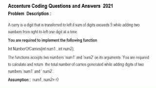 Accenture Python Coding Question - 9 and Answer 2021 