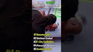 RAREST SUBMISSIONS HISTORY #ufc #mma #boxing#knockout