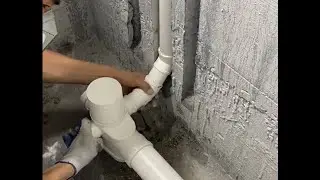 Adjusting Drainage for a Sunken Bathroom &ndash; Pipe Installation Process