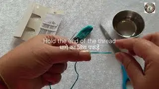 Knotting the thread @ParineetaTheCreativityOnItsWay #embroidery #handembroidery #video #viral #trend