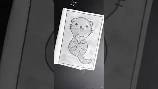 Soft strokes, soothing sounds, and a sweet little otter. Relax and paint with me 🥰 #paintwithlove
