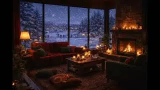 Warm Winter Jazz ❄️🔥 | Cozy Fireplace & Relaxing Piano Sax Lofi