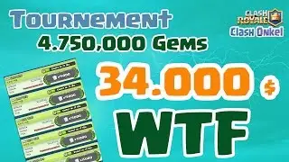 WOW 34.000 Euro / 4.750.000 Gems Tournement ?? in CLASH ROYALE || German ClashOnkel || HD+