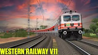 🔥WESTERN RAILWAY V11 ROUTE: 12466 RANTHAMBHORE SF EXPRESS INDIAN RAILWAY MSTS/OPENRAILS LIVE JOURNEY