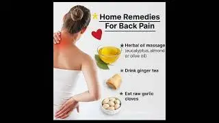 Effective Remedies 🌿 for Back Pain🌼 #shorts #fypシ #healthjourney9