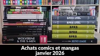 Achats comics et mangas de janvier 2026 (je crois que j'ai dérapé 😅)