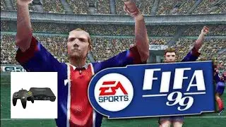 Gameplay  : Jogando  FIFA 99  Flamengo e  PSG  no Nitendo 64 !!!
