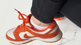 Mismatched Nike Ankle Socks & Orange Nike Dunks &ndash; Casual Sneaker Styling