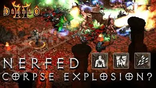Path of Diablo - Corpse Explosion / PSN Hybrid Necro - Does a nerfed corpse explosion matter?