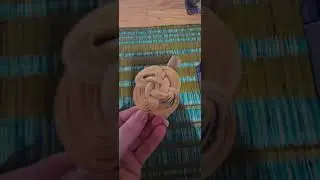 Spun Bamboo Sculptural Hair clip shape