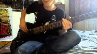 The evil that men do bass cover (14 years old)