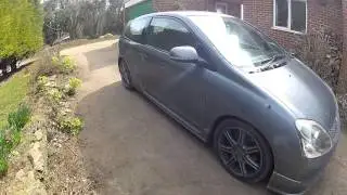 Dirty Cosmic Grey Honda Civic Type R