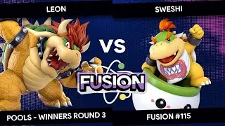 Fusion #115 - LeoN (Bowser) vs Sweshi (Bowser Jr.) - Pools - Winners Round 3