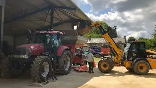 CRIMPING WINTER BARLEY 2023!!!! Case Puma 215 & JCB Tm320!!! (Ireland) 🇮🇪