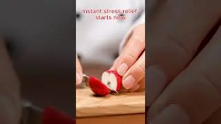 Delicious red apple cutting - Farm fresh ninja fruit cutting