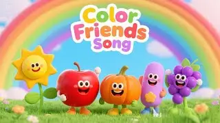 Color Friends Song | Learn Colors for Kids | 3D Color Song | Colors for Toddlers