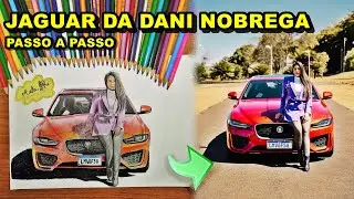 JAGUAR DA DANI NOBREGA I COMO DESENHAR REALISTA ? Passo a Passo - Drawing Cars / Carros - Arts FR