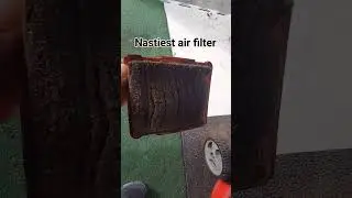 Nastiest air filter in the world!? #fixingstuff #lawnmower