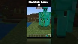 Diamond golem 💀 #minecraft #shorts #diamondgolem #reality