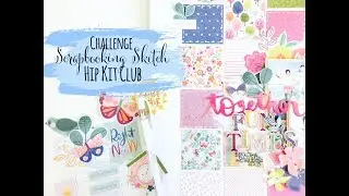 Scrapbooking Sketch Challenge | Hip Kit Club | Lauren Hender