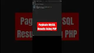 Paginate MySQL Results Using PHP