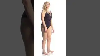 BLEU Rod Beattie Plus Size Oh So Knotty Lace Down One Piece Swimsuit | SwimOutlet.com