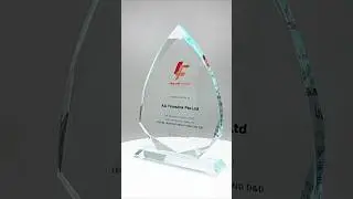 Glass Trophy Award GG-01 | Ander Marketing Singapore #glassaward #glass #awards #design #trophy