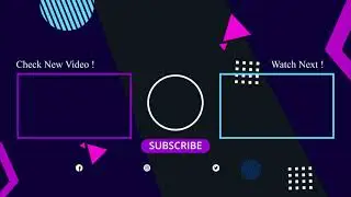 05 YouTube End-Screen Premiere Pro Template (Outro Templates) | Free