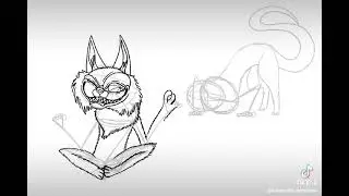#MR.SMILE #DEMONCAT #Karma the demonwolf #art #my art #fypシ゚viral #fypviralシ #procreate #fyp